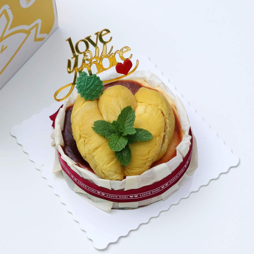 king on king mao shan wang durian burnt cheesecake Valentines Day Edition
